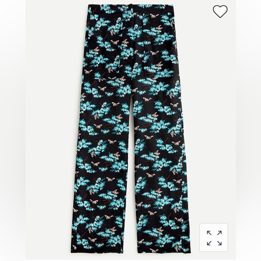 NWT J.Crew $148 Silk Straight-Leg Pant AL265